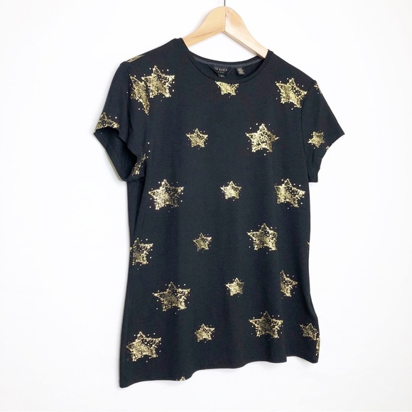Ted baker, black gold star T-shirt - Picture 7 of 10